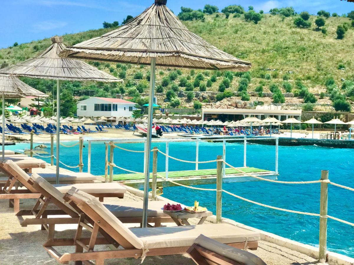 Luxury Villa Alisja Sarande With Private Beach Bagian luar foto